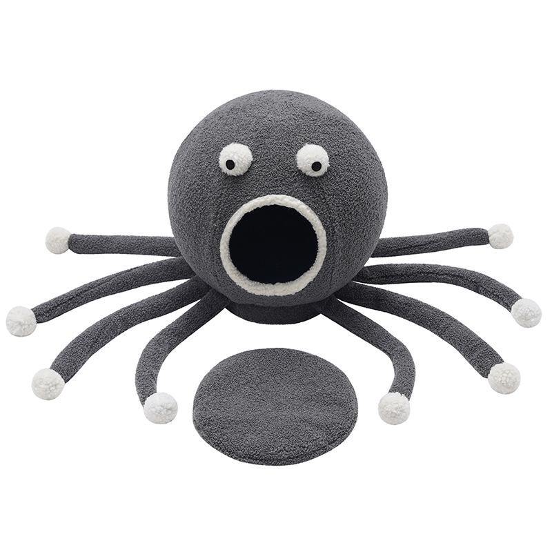 Octopus Cat Nest Villa Deep Sleep Cat House Dog Bed Cat Pet Supplies PVC Material Non-deformable Easy To Remove Wash (Octopus) - MRSLM