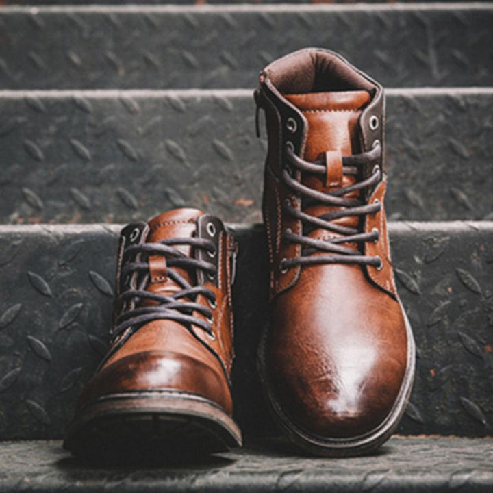 Men's vintage leather Martin boots - MRSLM