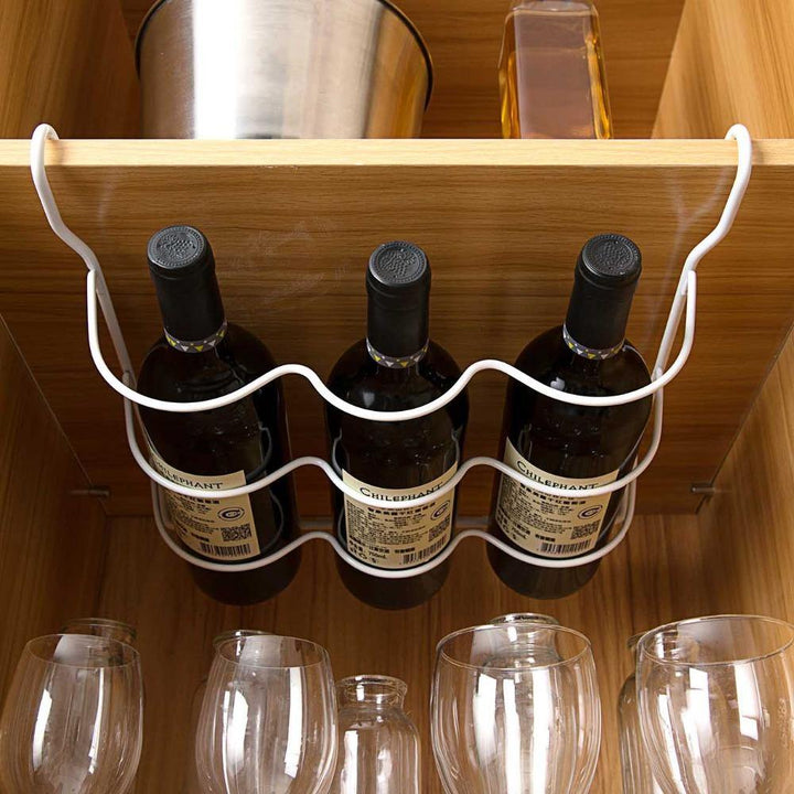 Wrought Iron Beer Rack Refrigerator Shelf (White) - MRSLM