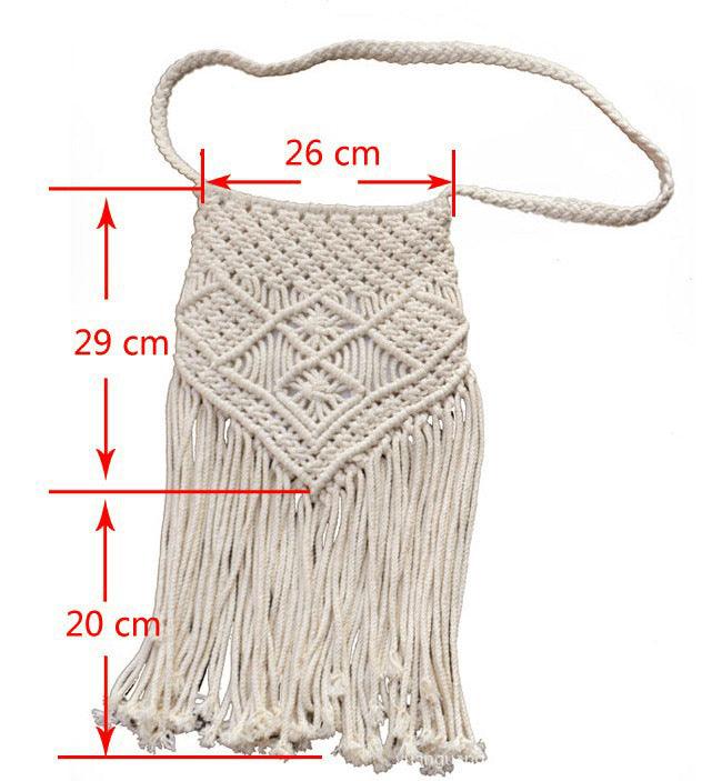 Tassel Trend Tassel Cotton Woven Bag - MRSLM