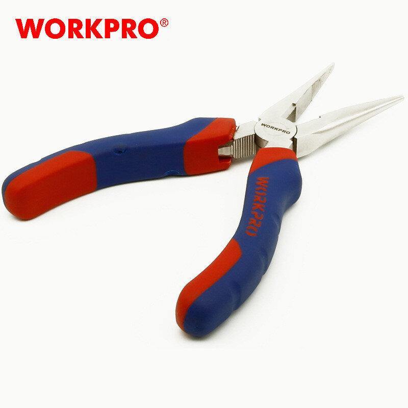 Workpro Two-color Handle Needle Nose Pliers Wire Cutters 6/8 Inches Household Multi-function Pliers - MRSLM