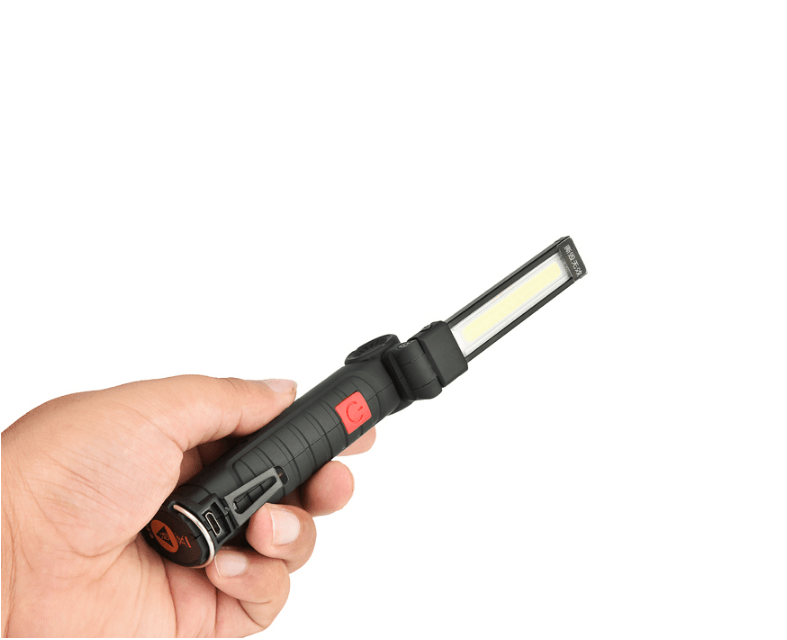 COB LED Tactical Flashlight USB Rechargeable Torch Waterproof Work Light Magnetic Lanterna Hanging Lamp For Night Lighting - MRSLM