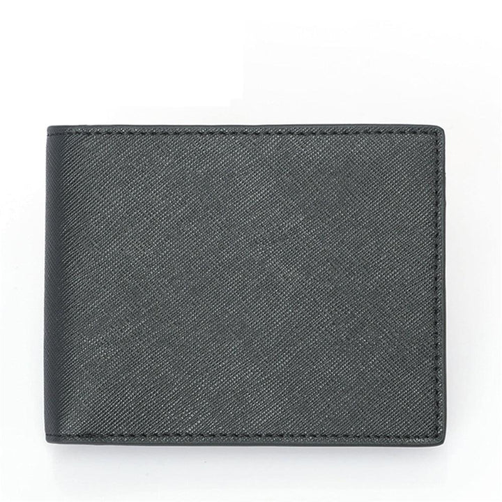 DKER TQ-302 Carbon Fiber Wallet Leather Credit Card Driver License Case Organizer Compact Wallet with Transparent Window - MRSLM