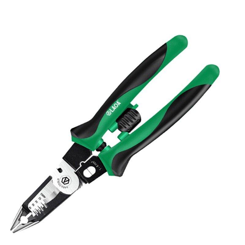 LAOA 9 Inch Multifunction Wire Stripper Cable Cutter Cr-V Steel Electrician Crimping Cutting Wood Screw Hand Tools - MRSLM