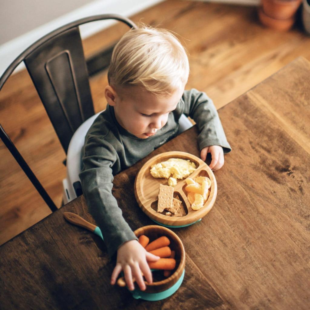 Bamboo Suction Baby Plate + Spoon - MRSLM
