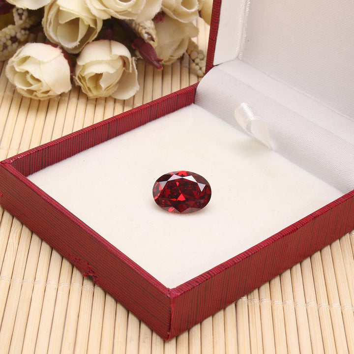 13.89ct Pigeon Blood Red Ruby Unheated 12X16mm Diamond Oval Cut VVS Loose Gems Decorations - MRSLM