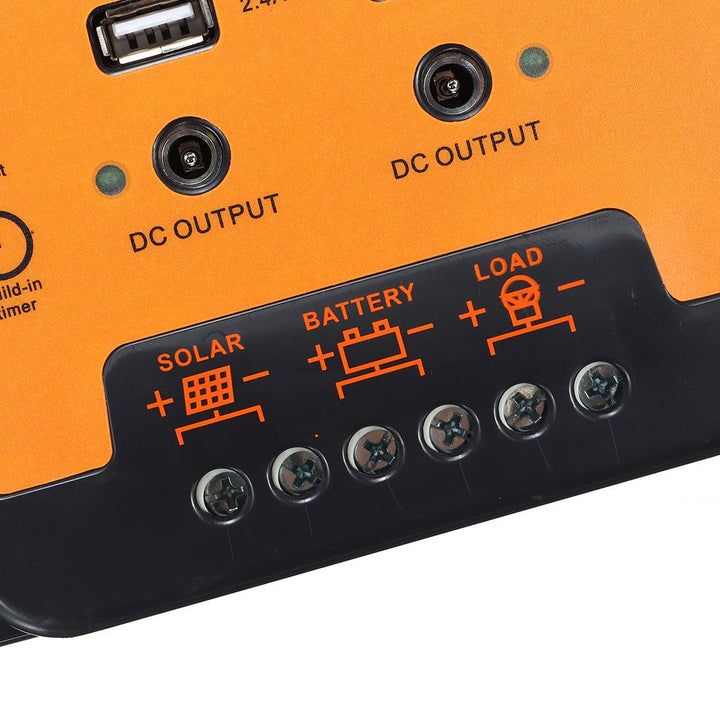 12/24V Dual 2.4A USB LCD Solar Panel Controller Solar Charge Controller - MRSLM