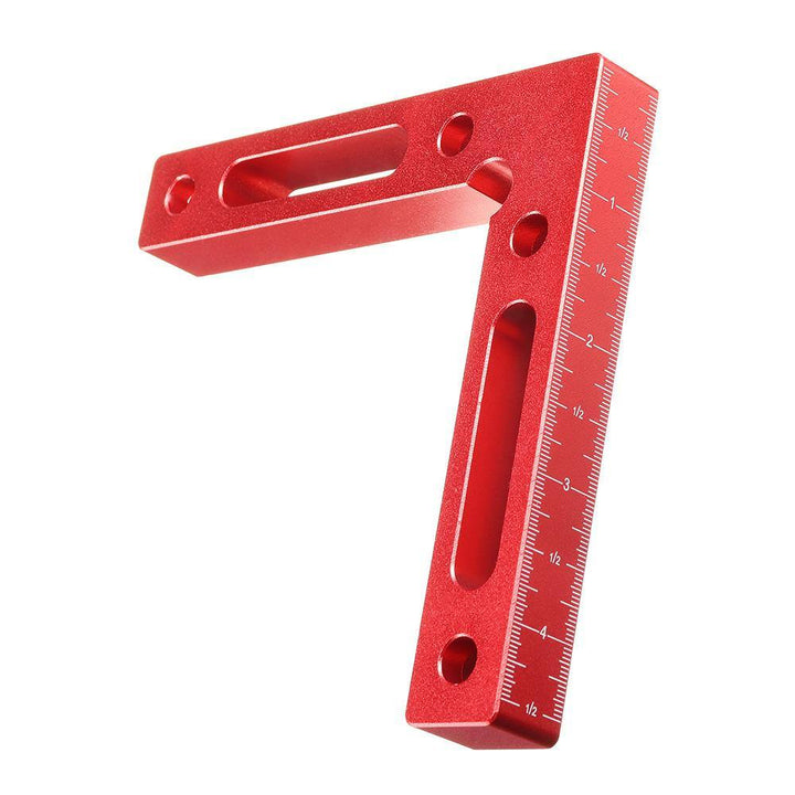 Drillpro Upgrade Aluminium Alloy 90 Degree 120x120mm Precision Clamping Square Woodworking L-Shaped Auxiliary Fixture Machinist Square Positioning Right Angle Clamping Measure - MRSLM