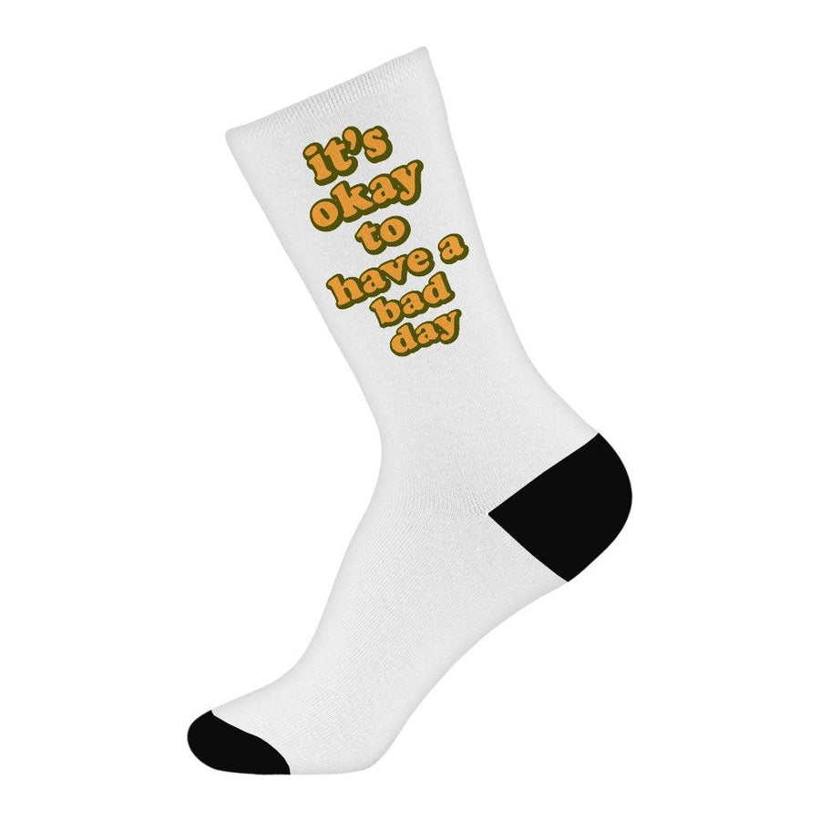 It's Ok Socks - Positive Novelty Socks - Motivational Crew Socks - MRSLM