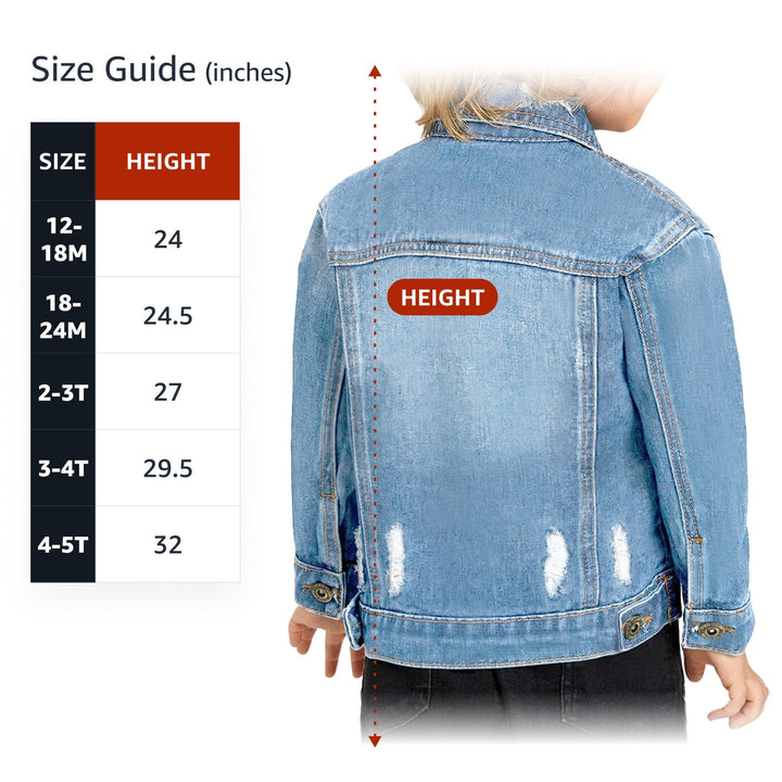 I'm Growing a Human Toddler Denim Jacket - Colorful Jean Jacket - Themed Denim Jacket for Kids - MRSLM