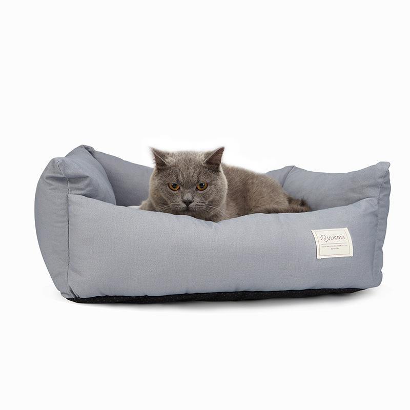 Pet Sofa Dog Bed Waterproof Bottom Soft Fleece Warm Cat Bed House - MRSLM