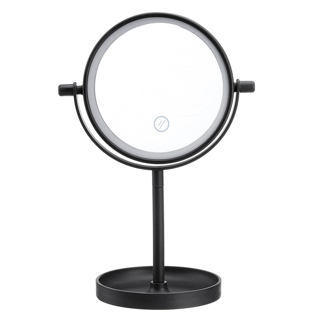 Portable 360° Rotaty 14 LED Light Makeup Mirrors Vanity Table Lamp Touch Screen - MRSLM