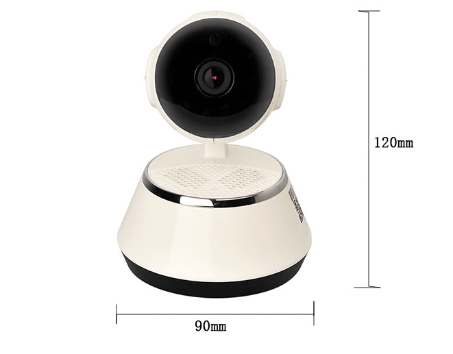 Wireless IP Camera WIFI 720P Home Security Cam Micro SD Slot Support Microphone & P2P Free APP ABS Plastic - MRSLM