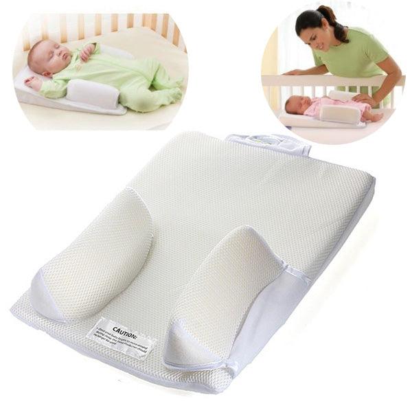 Baby Sleep Positioner Pillow Anti Roll Sleeping Mat Safe Head Back Waist Support - MRSLM