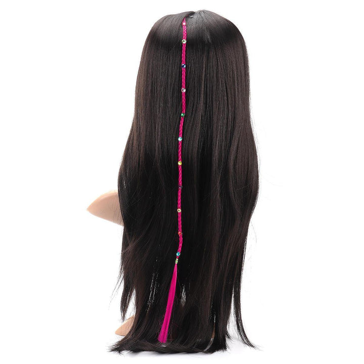 55cm Colourful Diamond Synthetic Fiber Hair Braid Extensions Halloween - MRSLM