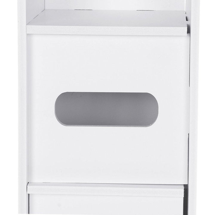 Small Bathroom Toilet Storage Cabinet Waterproof Organizer Standing Rack Shelf - MRSLM