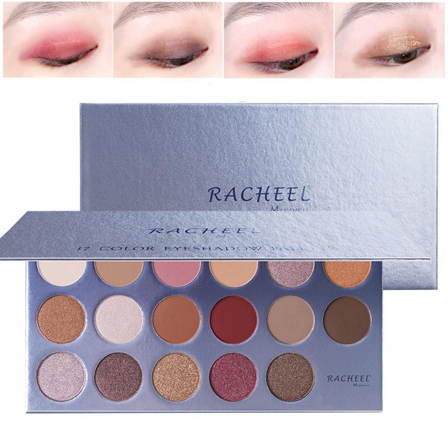 17 Colors Eye Shadow Palette Cosmetic Makeup Shimmer Matte Eyeshadow Palette Beauty Set - MRSLM