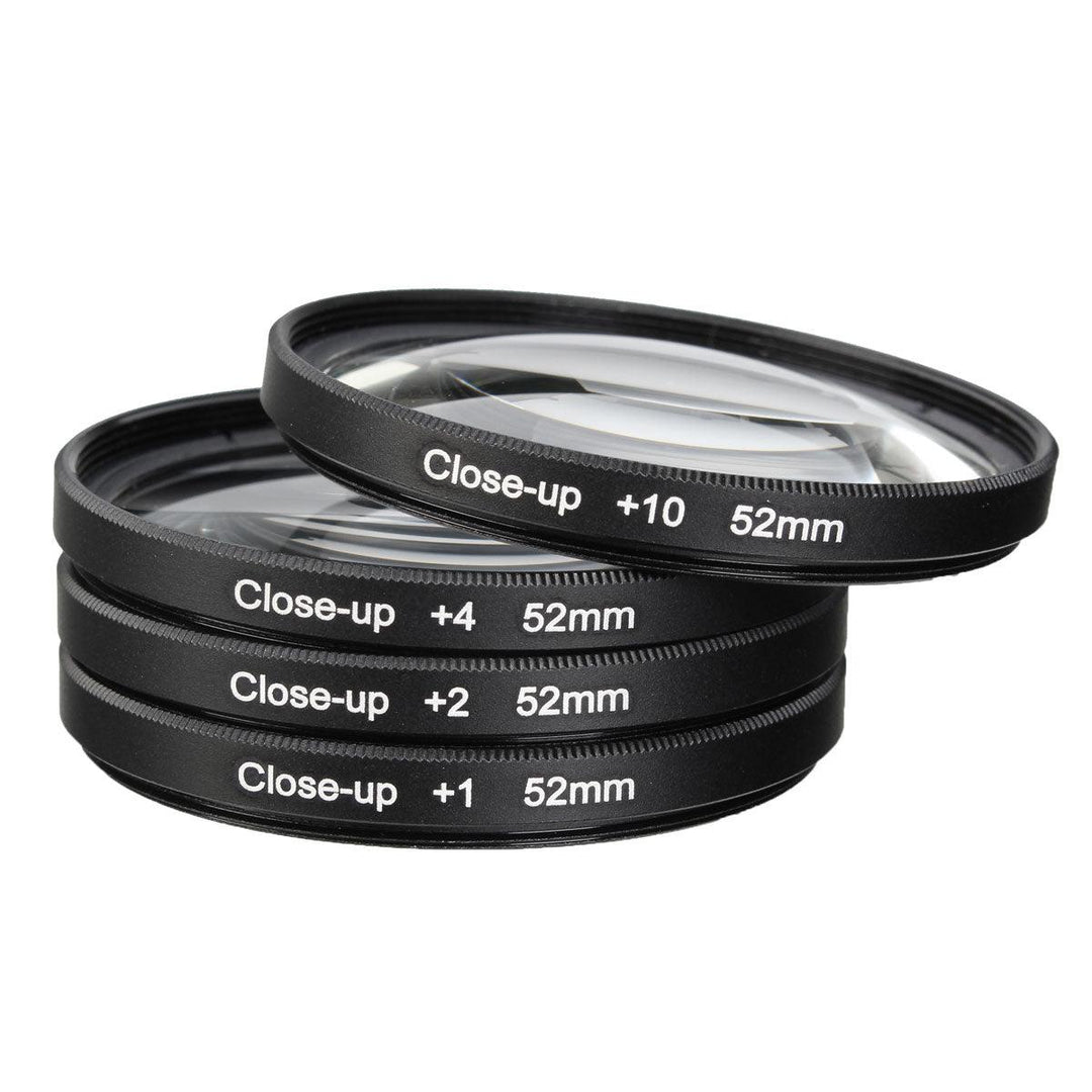 52mm Macro Close Up Filter Lens Kit +1 +2 +4 +10 for Canon Nikon DSLR SLR Camera - MRSLM