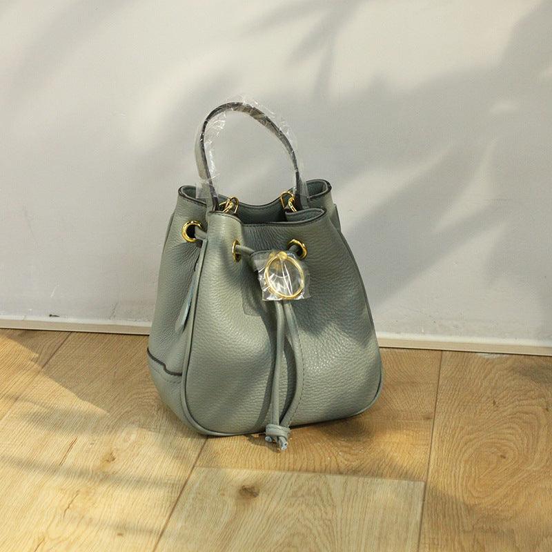 Simple drawstring shoulder bag, view 7 - MRSLM