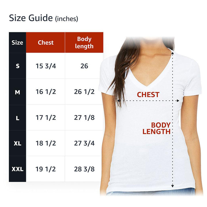 Skeleton Couple Women's V-Neck T-Shirt - Floral V-Neck Tee - Printed T-Shirt - MRSLM
