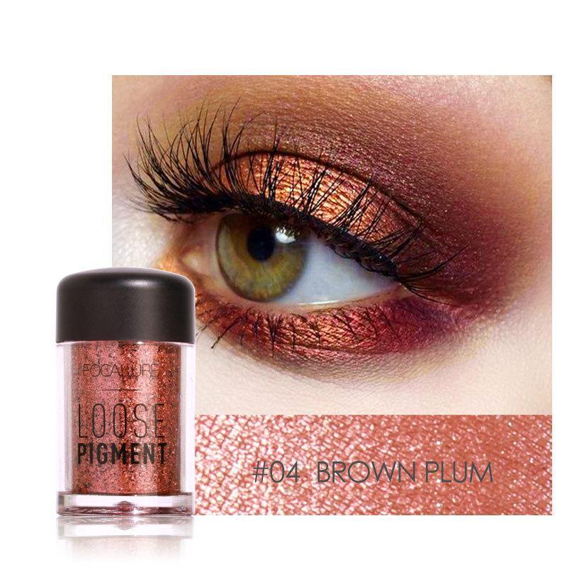 FOCALLURE Pearl Loose Eyeshadow Metallic Highlight Shimmer Pigment Powder Eye Shadow Eyes Makeup Cosmetic - MRSLM