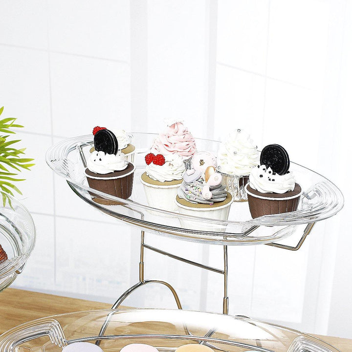 3 Tier Cupcake Stand Cake Dessert Display Tray Holder Wedding Party - MRSLM