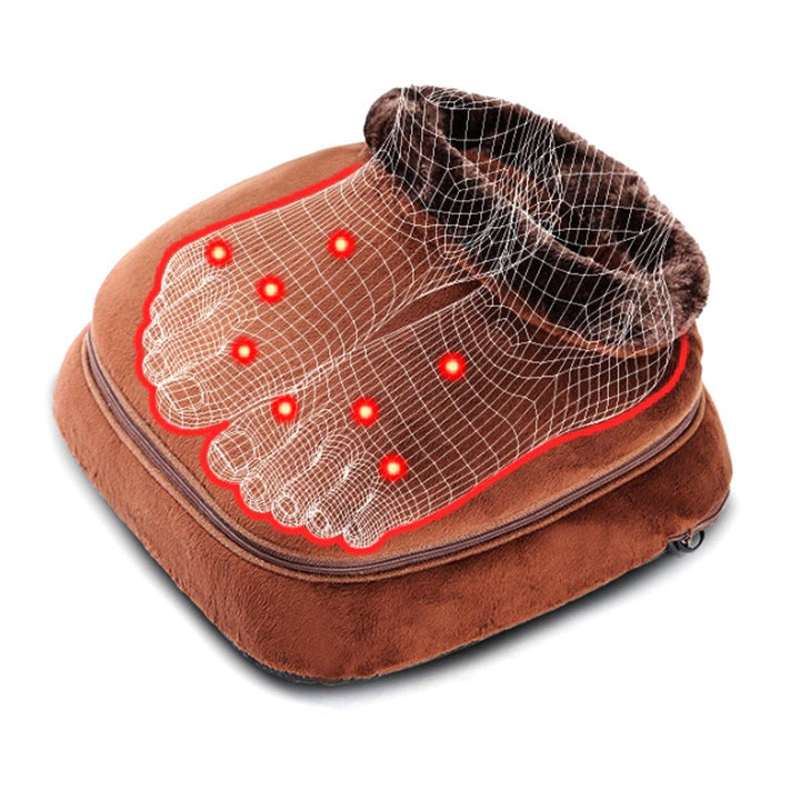 2 IN 1 Unisex Velvet Electric Heated Foot Massager - MRSLM