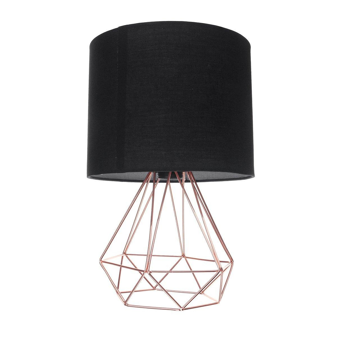 Hollowed Out Modern Livingroom Bedroom Bedside Table Lamp Desk Lamp With Shade - MRSLM