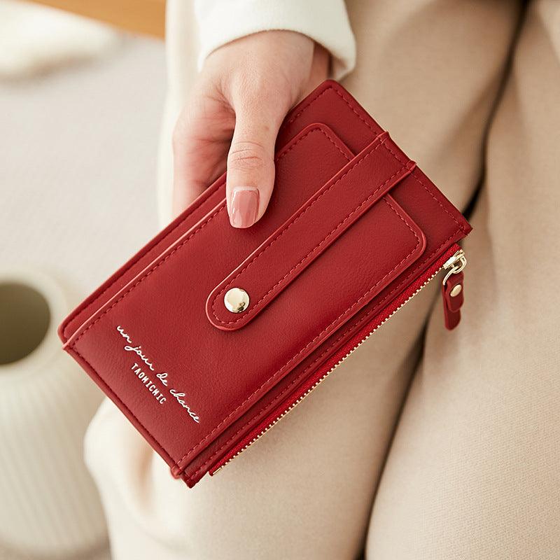 ultra-thin double zipper wallet, view 5 - MRSLM
