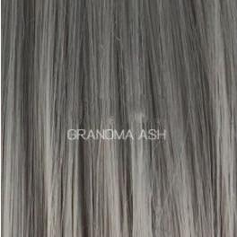 Wig European and American ladies short hair grandma gray hood - MRSLM