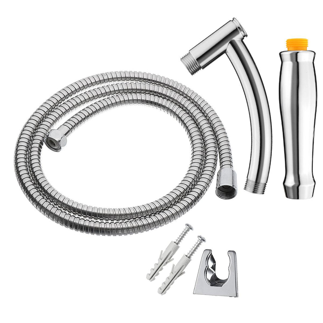 Square 8 Inch Rainfall Shower Head Extension with Shower Arm Hose Kit Overhead - MRSLM