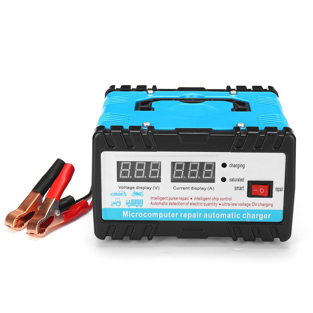 12V/24V Smart Battery Charging Equipment Automobile Motorcycle Universal Electric Car Battery Charger - MRSLM