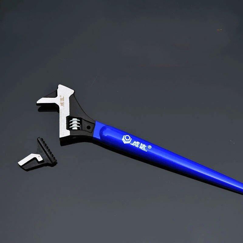 4 in 1 12inch Adjustable wrench pipe wrench snap universal activity board pipe clamp Hardware Grip Wrench Tool Kit - MRSLM