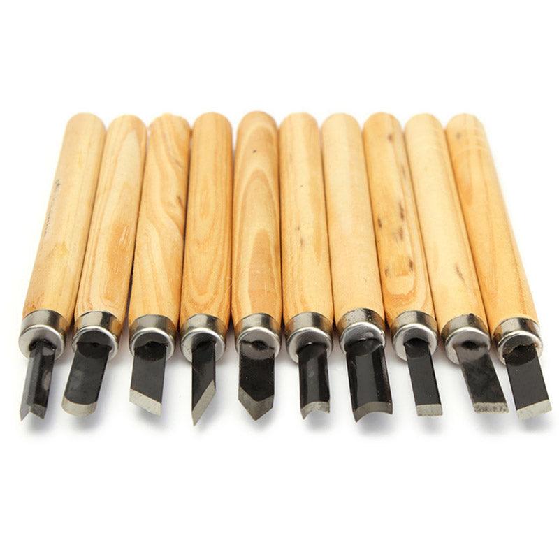 3/4/5/6/8/10/12Pcs Hand Wood Carving Chisels Steel Seal Stone Lettering Engraving Set Tools Engraving Pen - MRSLM
