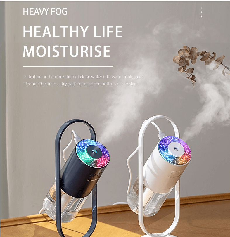 Magic Shadow USB Air Humidifier For Home With Projection Night Lights Ultrasonic Car Mist Maker Mini Office Air Purifier - MRSLM