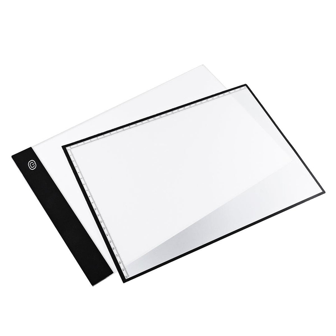 A3/A4/A5 Scale Copy Table Stepless Dimming USB Art Artcraft Painting Drawing Writing Board with Two Clips - MRSLM