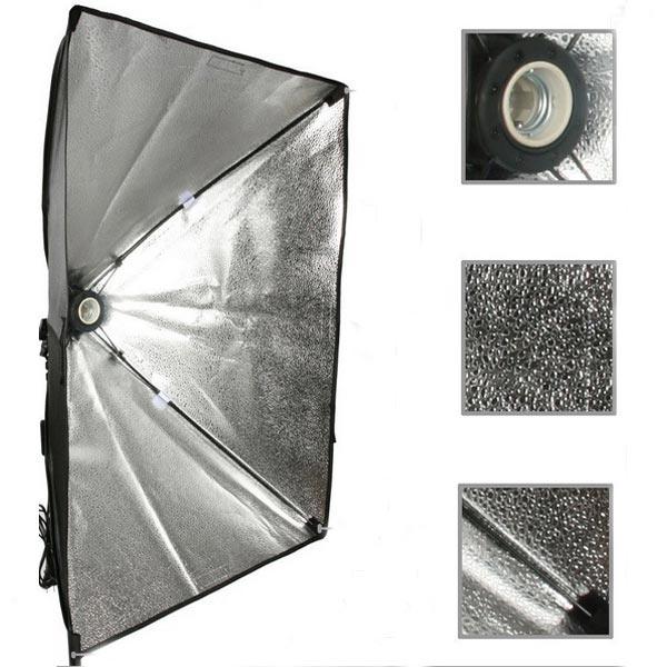 50x70cm Softbox With E27 Lamp Holder Socket Soft Cloth For Photography Studio - MRSLM