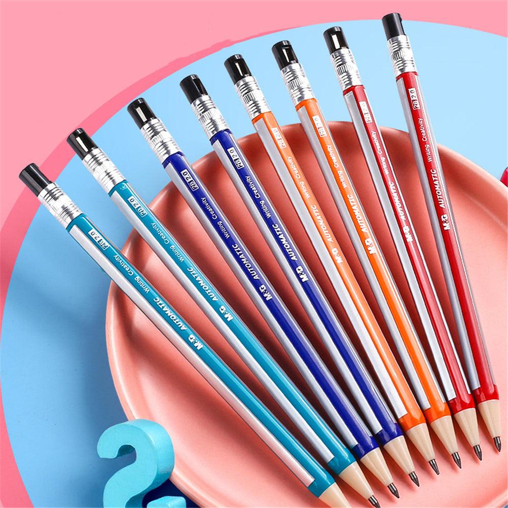 1pc 2.0mm Mechanical Pencil Own a Sharpener 2B pencil Automatic Pencil Drawing Sketch Office Supplies Stationery (Random Color) - MRSLM