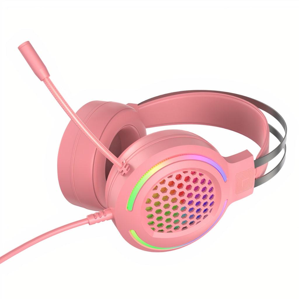 Pink Hollow Textured Headset - MRSLM