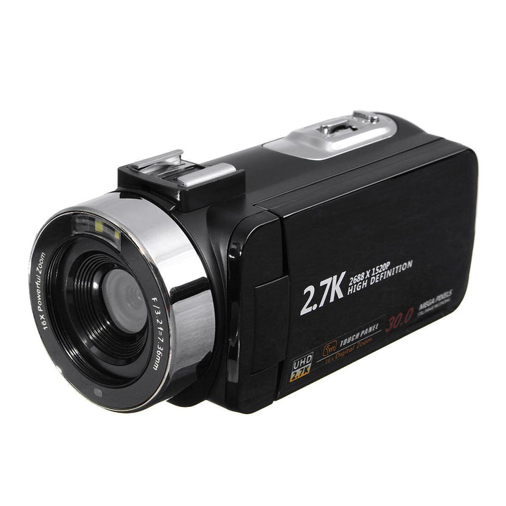1080P Full HD 30MP Pixel 18X Touch Screen Digital Video Camera Camcorder for YouTube Vlogging Vlog DV Professional Night Shot Vision - MRSLM
