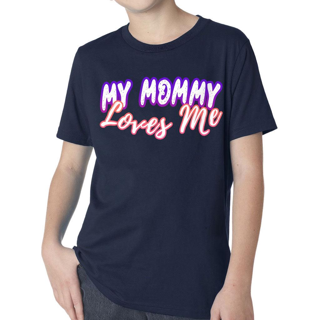 My Mom Loves Me Kids' Classic Fit T-Shirt - Kawaii T-Shirt - Themed Classic Fit Tee - MRSLM