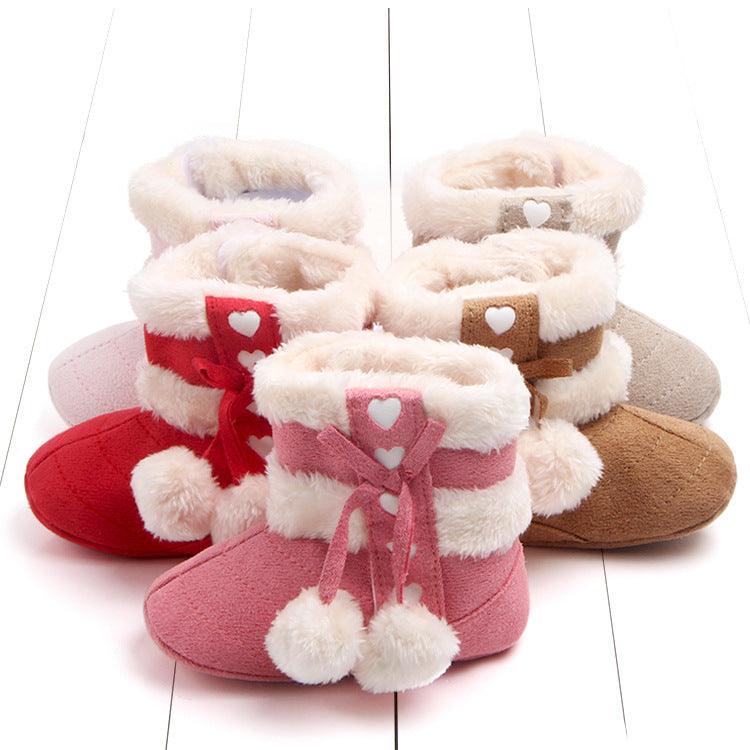 Bow stuffed baby toddler shoes - MRSLM