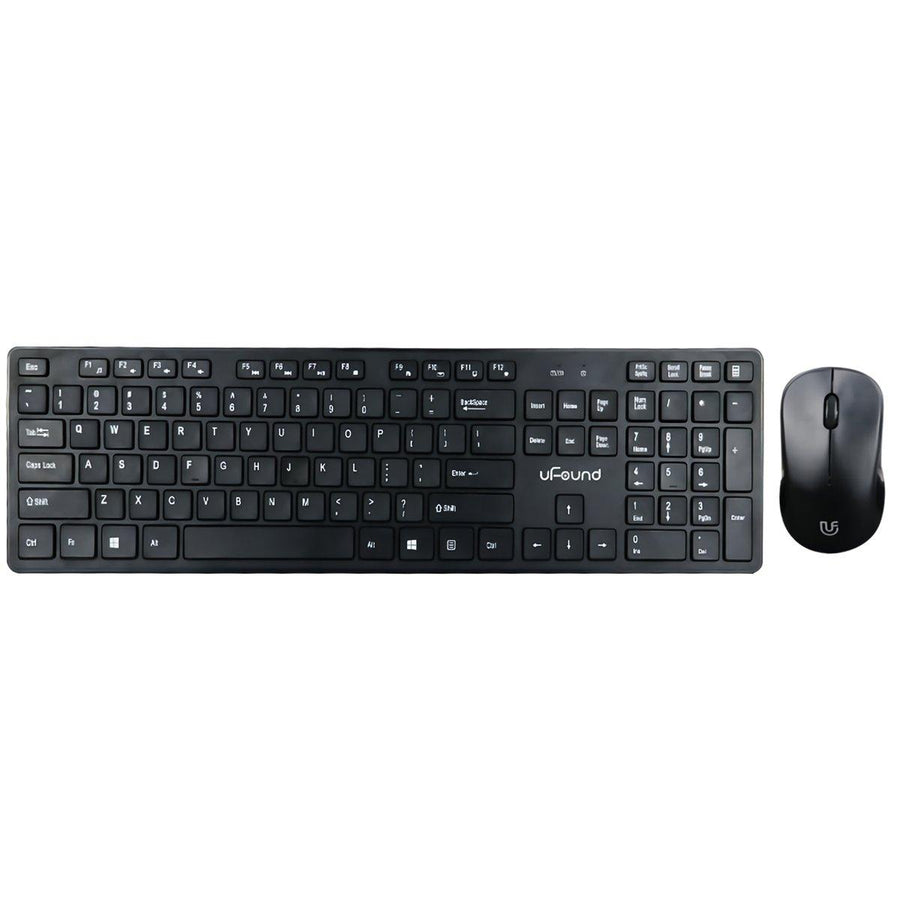 uFound R752 2.4G Wireless Keyboard & Mouse Set Business Office Silent 106 Keys Keyboard 1200DPI Mouse Kit for Mac Windows - MRSLM