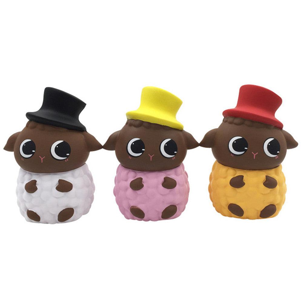 SquishyFun Hat Sheep Lamb Squishy 15*11*8.5CM Licensed Slow Rising With Packaging Collection Gift - MRSLM