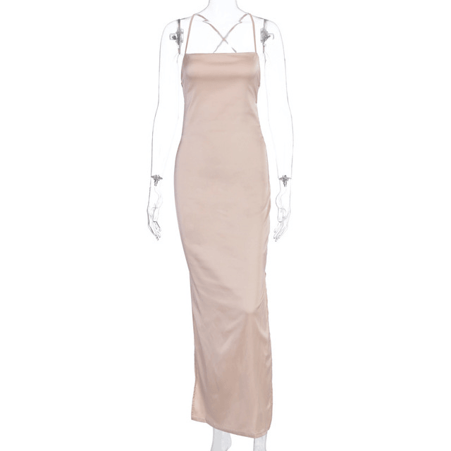 Long dress with strap
