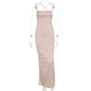 long dress with straps, view 2 - MRSLM