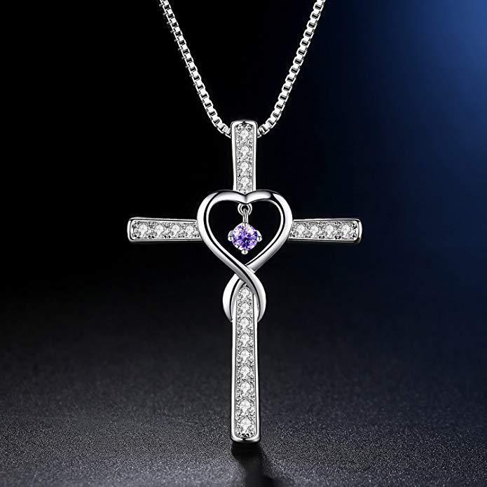 Fashion Cross Religious Belief Inlaid Zircon Pendant - MRSLM