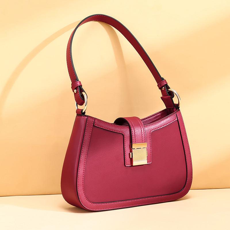 All-match one-shoulder cowhide bag - MRSLM