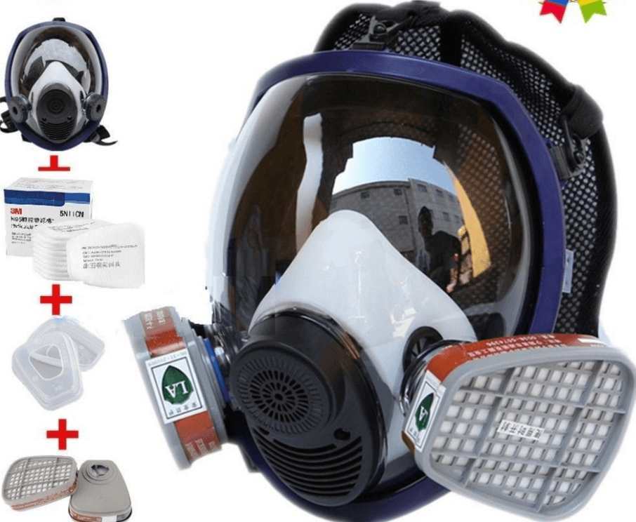 Full-scale anti-virus equipment 6800 chemical spray paint protective mask silica gel fire fighting formaldehyde disinfection ammonia gas anti-virus - MRSLM