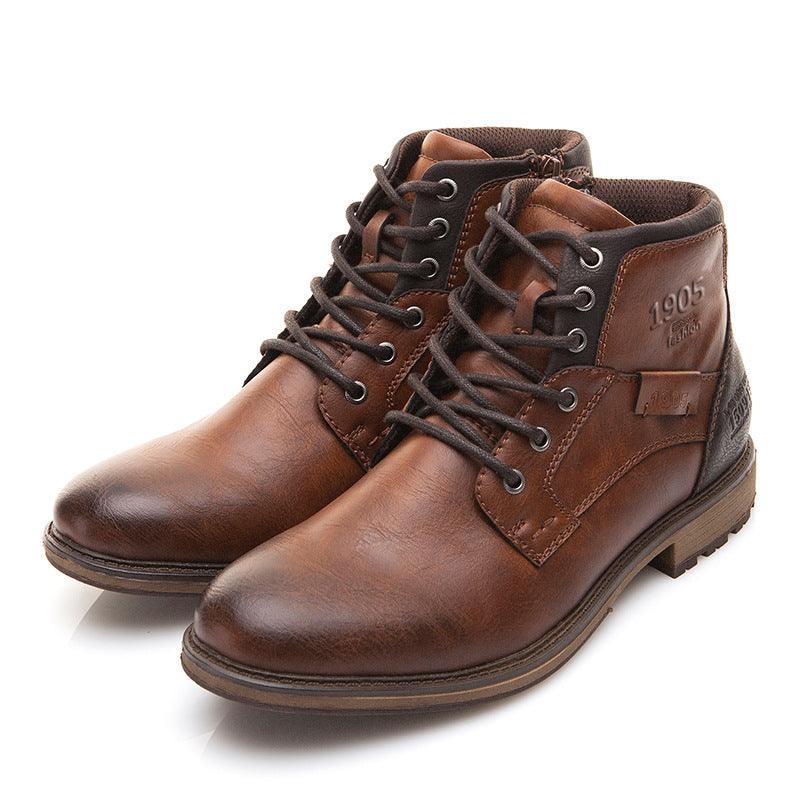 Men's vintage leather Martin boots - MRSLM